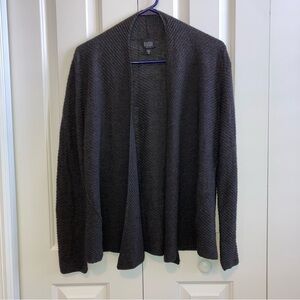 Eileen Fisher Dark Gray Knit Sweater Cardigan